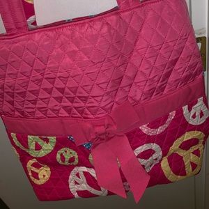 peace sign design bag